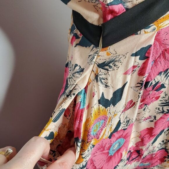 MODCLOTH dress Frock Shop retro floral sleeveless with‎ pockets S - Picture 7 of 9
